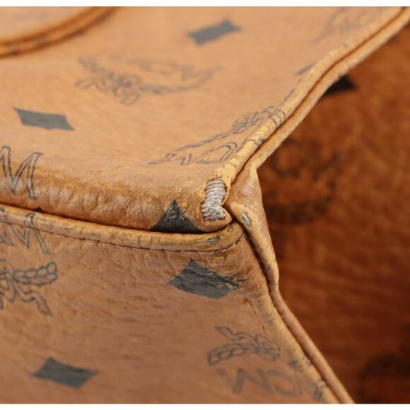 MCM Shoulder Bag in Cognac Visetos Coated Canvas – Vintage Germany Serial V4393 - Picture 8 of 8